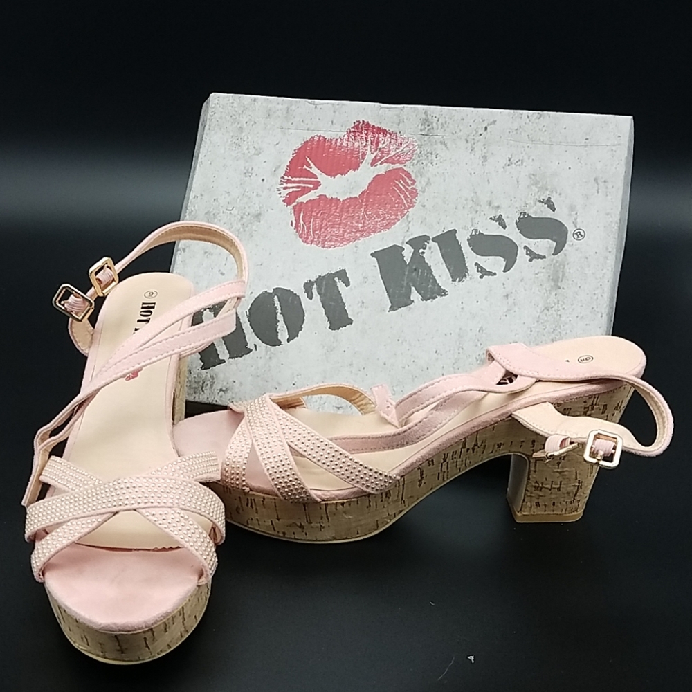 Pink and Gold high heels